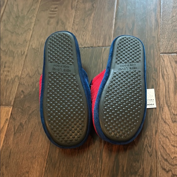 NWT  NFL NY Giants Blue and Red Team Slippers - Picture 2 of 2